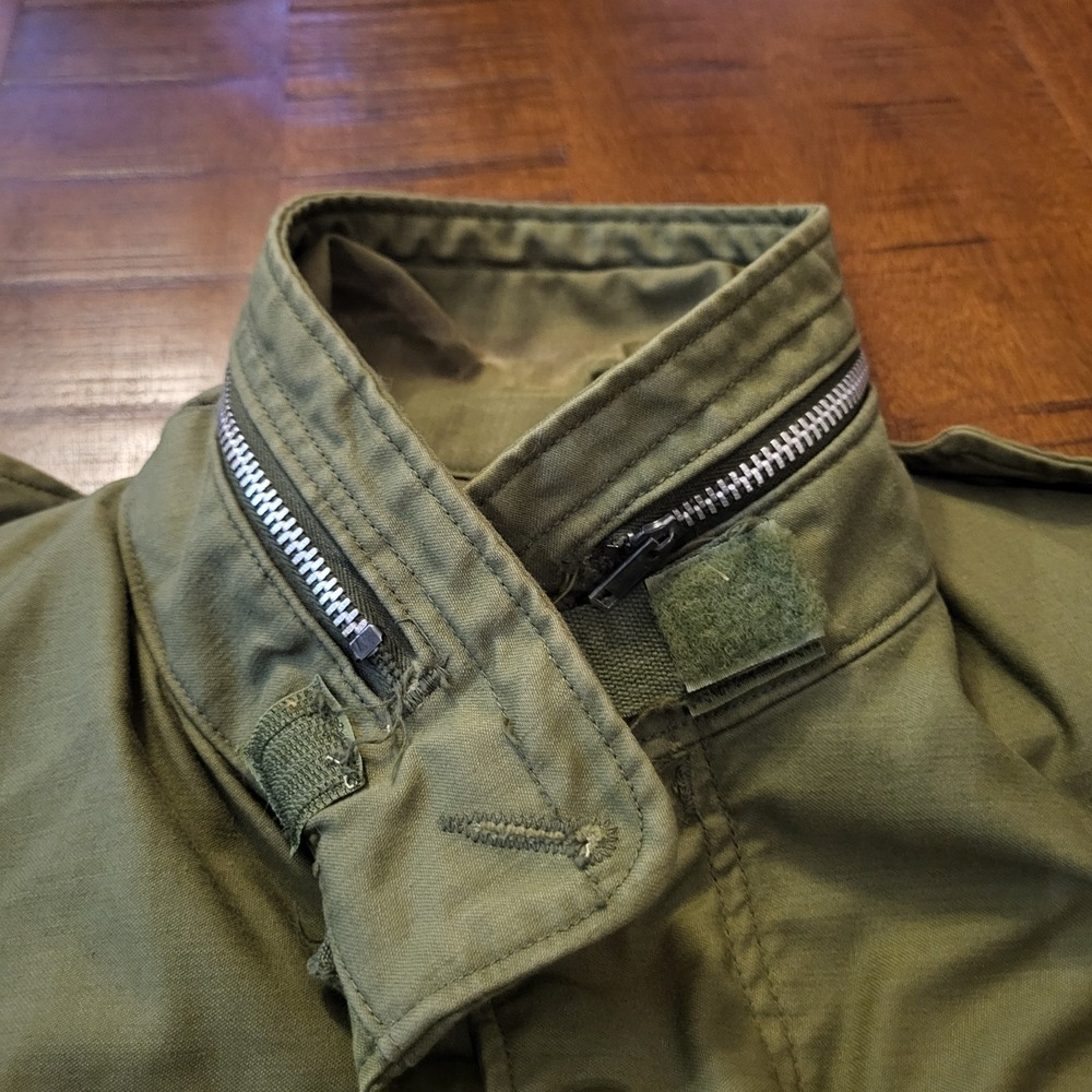 1970 Field Cold Weather Military Coat With Hood Men's Size Small Regular - Picture 6 of 9